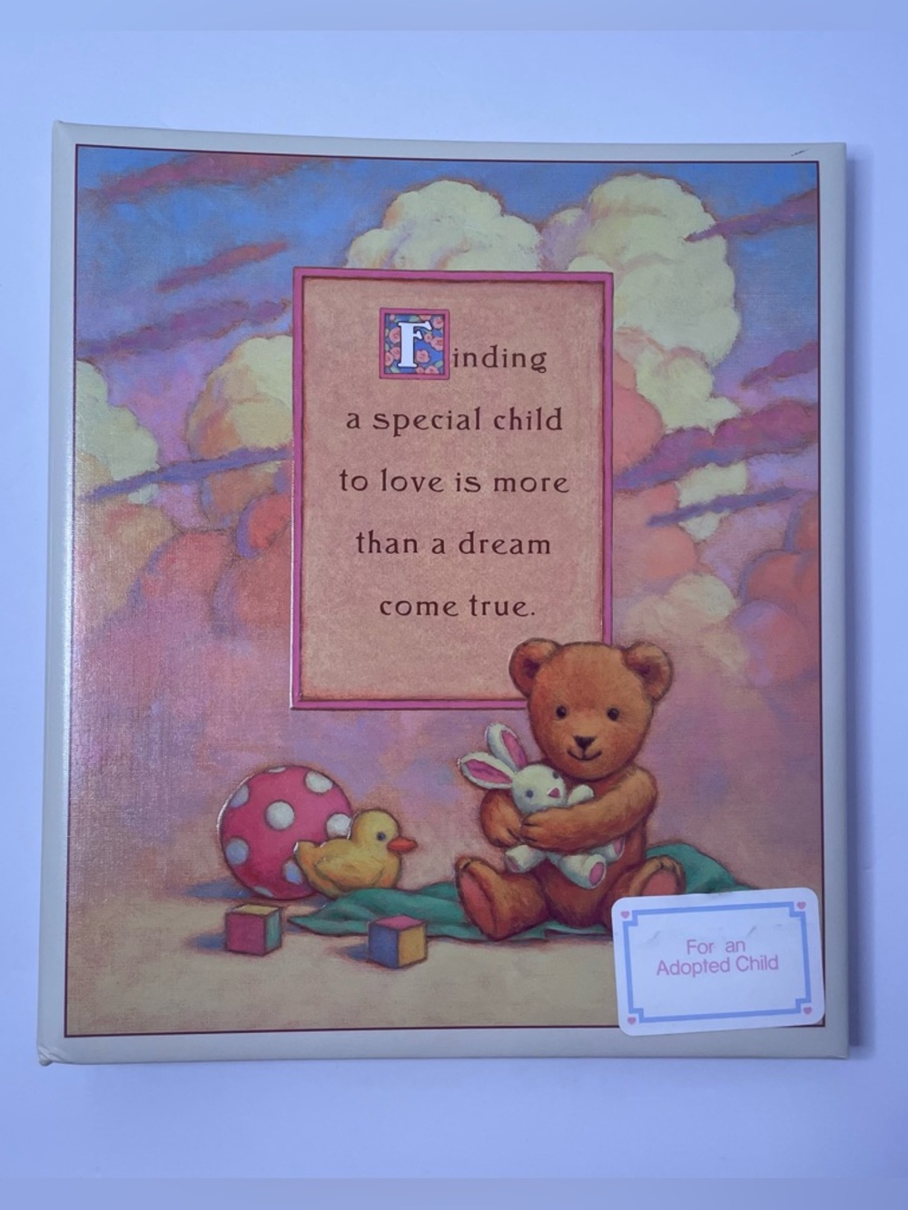Vintage Hallmark Baby Book for Adopted Baby/Child Keepsake Album Unused NOS